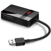 Resim Springsun Kawau Usb3.0 Kart Okuyucu 4'ü 1 Arada Sd/tf/cf/ms Kart Okuyucu Yüksek Hızlı Aktarım Abs Kabuk Eşzamanlı Veri Okuma 