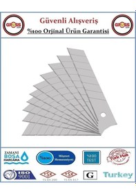 Resim Maket Bıçağı Yedek Ağzı - Büyük Maket Yedek Ucu - 10 Adet 