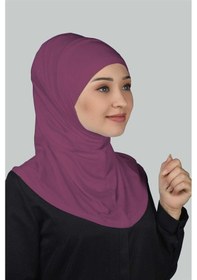 Resim Altobeh İkili Set Pratik Eşarp Hazır Türban Ve Hijab Tesettür Bonesi Koyu Bordo 