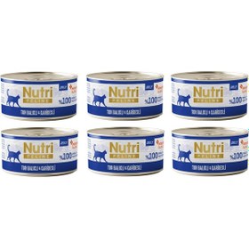 Resim Nutri Feline Ton Balıklı Ve Karidesli Jöleli Tahılsız Yetişkin Kedi Konservesi 70 G X 6 Adet 