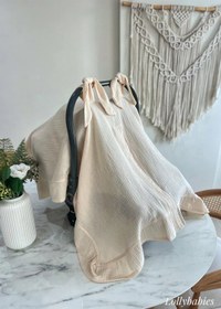 Resim Krem Puset Örtüsü | Lolly Babies - Konforlu ve Şık Tasarım 