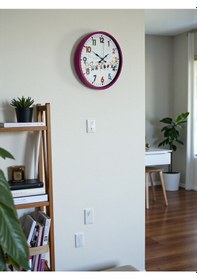 Resim Büro Ev Ofis Duvar Saati İçin 36cm Pembe Çocuk Odası Mekanizma Diğer 