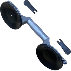 Resim kölner 100kg Çiftli Vantuz alüminyum Cam Granit Seramik Laminat Ahşap Ayna Taşıma Vantuzu yedek mandallı 