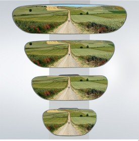 Resim Ova 4'Lü Yapıştırmalı Universal Iç Dikiz Aynası Seti Gri 