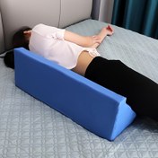 Resim Yaşlılar için Mavi R Şeklinde Dönebilen Yastık – Yüksek Yoğunluklu Köpük Vücut Destek Yastığı, Çıkarılabilir Kılıf, Hafif & Ergonomik Tasarım ile Tam Vücut Konforu, Yetişkinler için Vücut Yastıkları 