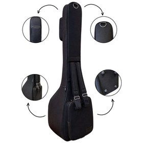 Resim Soft Case Uzun Sap Eco Bağlama Saz Kılıfı 