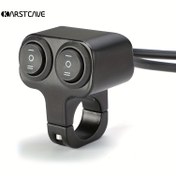Resim KarstCave ON/OFF/ON 2-in-1 3-adımlı anahtar motosiklet farları, spot ışıkları, yardımcı ışıklar için, 12V/24V voltaj ile uyumlu 