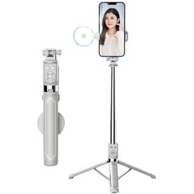 Resim Trendooze Cbtx Z14 Pro Teleskopik Dolgu Işık Bluetooth Selfie Stick Tripod Standı 140 Cm Beyaz Jp 
