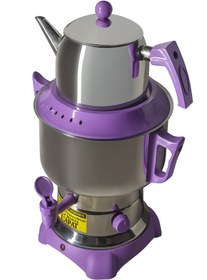 Resim Armağan Elektrikli Semaver & Çay Makinesi & Çaycı - Paslanmaz Çelik 45 Bardak Lila 
