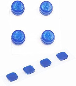 Resim New3DS XL Vida Deliği Kauçuk Tapalar ve Ekran Pedleri Yedeği, Nintendo Yeni 3DS XL/LL 3DSXL El Konsolu, Sarı Konveks ve Düz Konveks Vidalar Delikleri Tapa + 8 Parça Set Aksesuarları 