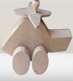 Resim Hobi Adn Dekoratif Oyuncak Helikopter Çam Ağacı Model El Yapım 