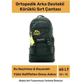 Resim Carlburn Ortopedik Su Geçirmez Konfor Modeli Fermuarlı Büyük Boy Çok Gözlü Bölmeli Kamp Outdoor Sırt Çantası 