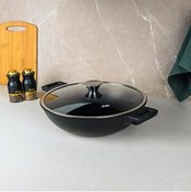 Resim Mu Art Ahşap Paris Wok Tencere Siyah 32 Cm 