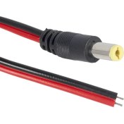 Resim Elektromer Tk 34 Fiş Kablolu Tek Uçlu Kamera Için Dc Power Jack Kablolu 