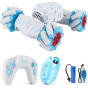 Resim Sunshinee Rc Dublör Araba Uzaktan Kumanda Izle Hareket Sensörü Elektrikli Oyuncak Rc Drift Araba Rotasyon Hediye Çocuk Boys Doğum Günü-Mavi (Yurt Dışından) 