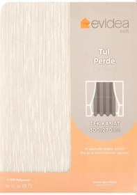 Resim Soft Fedd Tül Perde - Ekru - 300x270 Cm Diğer 