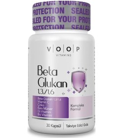 Resim Voop Beta Glukan 1.3-1.6 Kara Mürver. Vitamin C. Çinko 30 Kapsül 