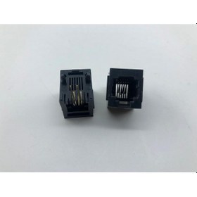 Resim 6P4C 180 Derece Dişi Soket 