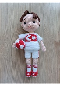 Resim El Yapımı Amigurumi Taraftar Bebek/türkiye/gs/fb/ts/bjk / Hediyelik/koleksiyonluk 33 Cm 