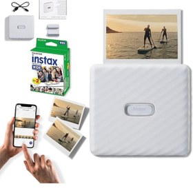 Resim Genel Markalar Link Wide Akıllı Telefon Yazıcı +20'li film (Beyaz) 