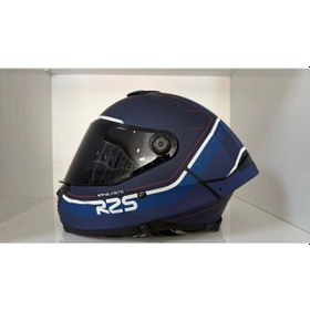 Resim Mt Helmets Thunder 4 Sv R25 C7 Mat Şeffaf + Renkli Vizör Motosiklet Kaskı Mavi 