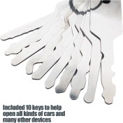 Resim Xiyu Shop Et Paslanmaz Jiggler ve Yüksek Li Anahtarlar Çift Taraflı Araba Kilidi Kilidi Açık Onarım Aksesuarları Oto Değiştirme Aracı Kiti (Yurt Dışından) 