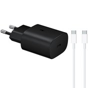 Resim TA800N 25W Siyah Şarj Aleti - Type-C To Type-C 5A 2 M Beyaz Kablo Samsung