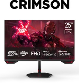 Resim Rampage Crimson Csot Ips 25" Fhd 200hz Fast Panel 0.5ms Flat Led Oyuncu Monitörü 