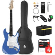 Resim Donner DST-100T Elektro Gitar Seti (Lake Blue) 