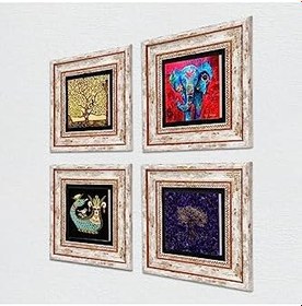 Resim Pinecone Stone Hayat Ağacı, Fil, Şahmeran Taş Duvar Tablosu - Çerçeveli Taş Tablo - Dekoratif Duvar Sanatı - Modern Ev ve Ofis Duvar Dekoru K4-1294 