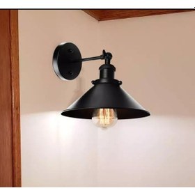 Resim Dylight Retro Metal Dekoratif Mafsallı Akrobatik Siyah Duvar Aplik Siyah 