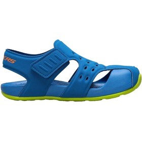 Resim Skechers Side Wave Erkek Çocuk Mavi Sandalet 