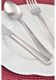Resim Lugga Nida Scotch Yemek Çatal Kaşık Bıçak Takımı 18 Parça Gümüş 