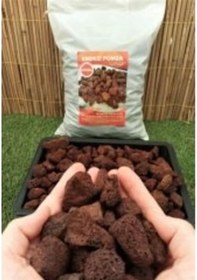 Resim Pomza Taşı 10 Kg 15-25 Mm Kırmızı Pomza Lav Taşı Volkanik Tüf 