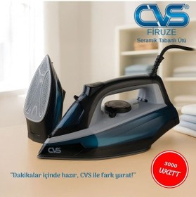 Resim Cvs DN 5483 3000 W Firuze Seramik Tabanlı Ütü 