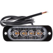 Resim Jeehugo 4led Sarı Flaş Acil Uyarı Işığı - Araba, Motosiklet, Kamyon İçin Dayanıklı Aluminyum 12w Ipx4 