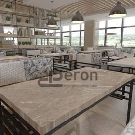 Resim Denver İkili Oturma Grubu - 1 - haki / beyaz mermer 