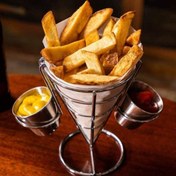 Resim 3'lü Amerikan Yaratıcı Patates Kızartması Yiyecek Sepeti Restoran Demir Patates Kızartması Mini Atıştırmalık Sepeti Batı Restoranı Patates Kızartması Sepeti 