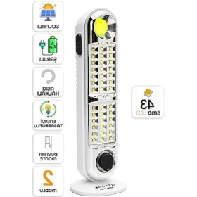 Resim 43 Led Şarjlı Işıldak Ev Kamp Lambası Gece Feneri 2 Kademeli Elektrikli El Feneri 005 A Açık Ahşap 