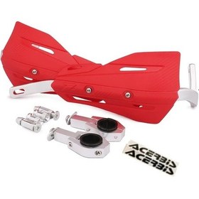 Resim Cloudstore Kayo Kırmızı Dirt Pit Bike Mx Motocross 7/8'' 1 1/8'' Universal Atv Quad Motosiklet El Koruyucu 
