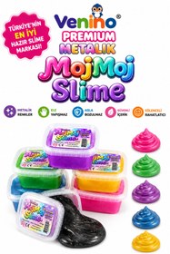 Resim venino free & colors Premium Metalik Hazır Slime - Türkiye'nin en iyisi ! Bozulmaz , ele yapışmaz - 1 adet 