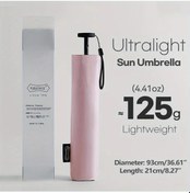 Resim Elmpaly Pembe 111g Karbon Fiber Katlanır Uv Koruma Rüzgar Geçirmez Şemsiye 