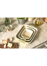 Resim Staub Seramik Fırın Kabı Seti 3'lü Yeşil Diğer 