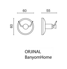 Resim Çelik Banyo Paslanmaz Pirinç Bella Bornzoluk Askılık Gri 