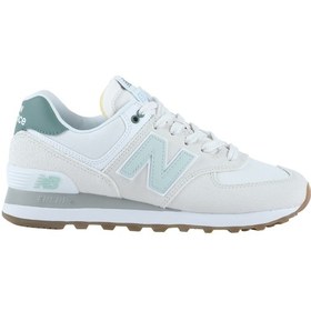 Resim New Balance 574 Kadın Krem Spor Ayakkabı Wl574cgr Beyaz 