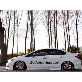 Resim Honda Civic Fb7 Uyumlu Marşpiyel Takımı-boyasız-fiberglass 