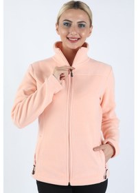 Resim Kadın Kol Fermuarlı Sweatshirt Pembe 
