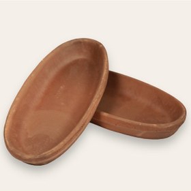 Resim 2'li Toprak Sırsız Oval Balık Güveci Pişirme Tavası 27x13x4 Cm 