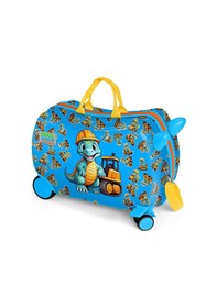 Resim Coral High Kids Mavi Dinozor Desenli Otur-çek Çocuk Valizi 16362 Mavi 