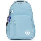 Resim Modern Tarzda Su Geçirmez Krınkil Kumaş Okul Sırt Çantası Hafif, Konforlu Ve Fonksiyonel Tasarım - Buz Mavisi Buz Mavisi 